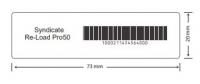 RFID метка UHF самоклеющаяся Syndicate Re-Load Pro 7320, NXP UCODE 8, 73x20x0.2 мм