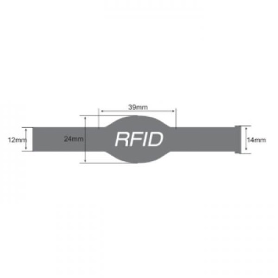 RFID браслет силиконовый UHF Silicone Wristband OP015